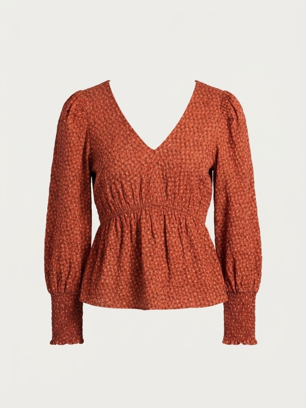Madewell Tie-Back Peplum Top